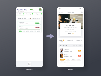 Design Revamp | Restaurant order management system