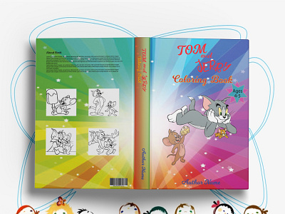 Kids coloring Book book cover design graphic design