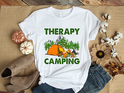 Camping T-Shirt Design branding camping t shirt graphic design t shirt design teepublic