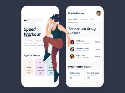 T55 Fitness App app darkmode design feed fitness illustration ios ipad minimal mobile procrete ui ux