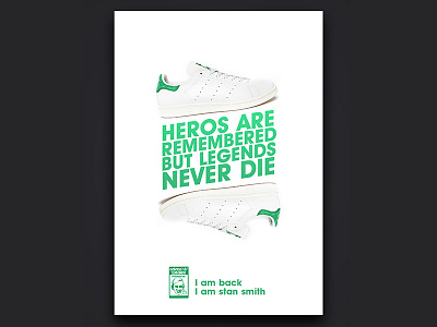 Adidas shoes poster (stan smith) adidas graphicdesign legend poster stansmith