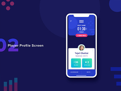 Played Profile Screen app application design game getstarted graphics interface mobile ui ux