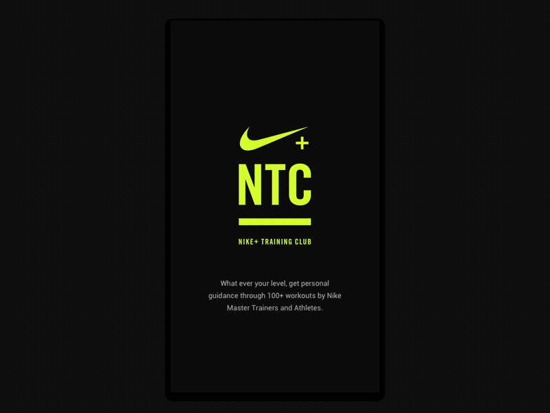 Nike app design explore interface ios nike onboarding training