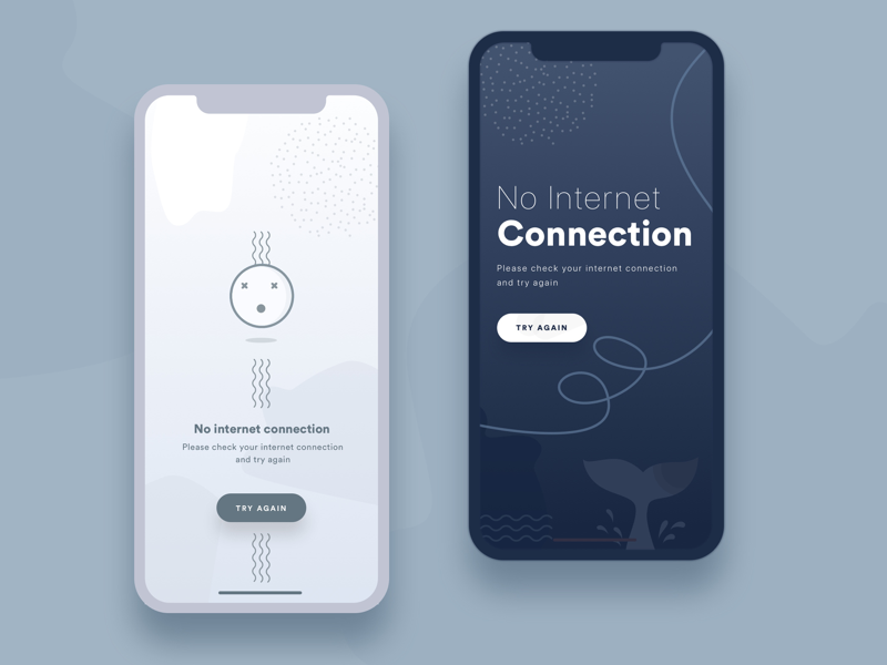 No internet connection screen (Error state) by Shoaib Prasad on Dribbble