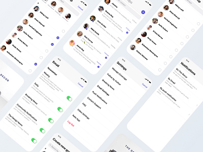 The Decor, Lifestyle UI Kit. android cards e email feed ios messages messenger notification payment search setting success tempelate ui uikit ux