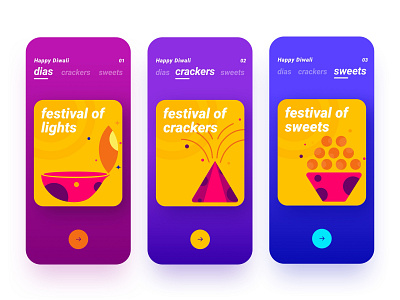 Diwali festival app cards design diwali feed festival festival app interface ios mobile search ui ux