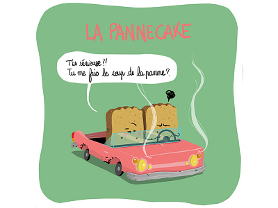 La Pannecake car color comics draw illustration photoshop sketch