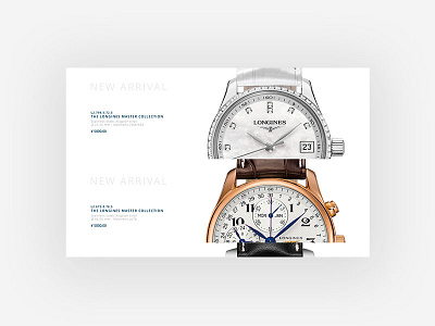 Longines da digital luxe luxury mobile sketch ui ux watch webdesign website