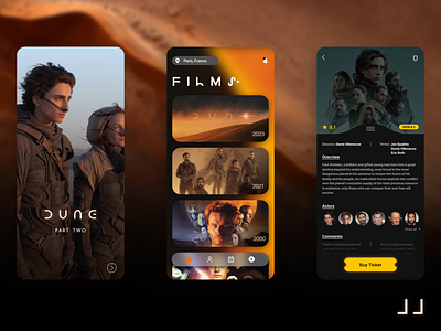 DUNE App app appdesign concept design dune ui