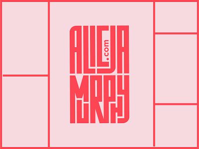 ALICJA MURPHY . COM bold brand identity branding design illustration logo mark typography vector