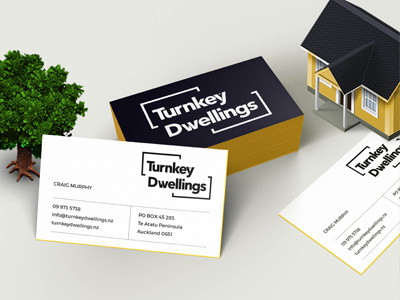 Turnkey Dwellings architects branding builder construction logo