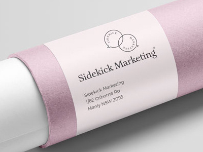 Sidekick Marketing Branding branding lettering logo mark marketing sheriffont smallbusiness speachbubble