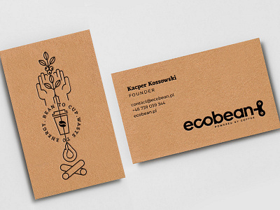 EcoBean Branding & illustrations biofuel branding cafe clean energy coffee csr ecofuel innovation logo recycling waste