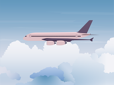 Airlines adobe illustrator art design flat graphic design illustration vector
