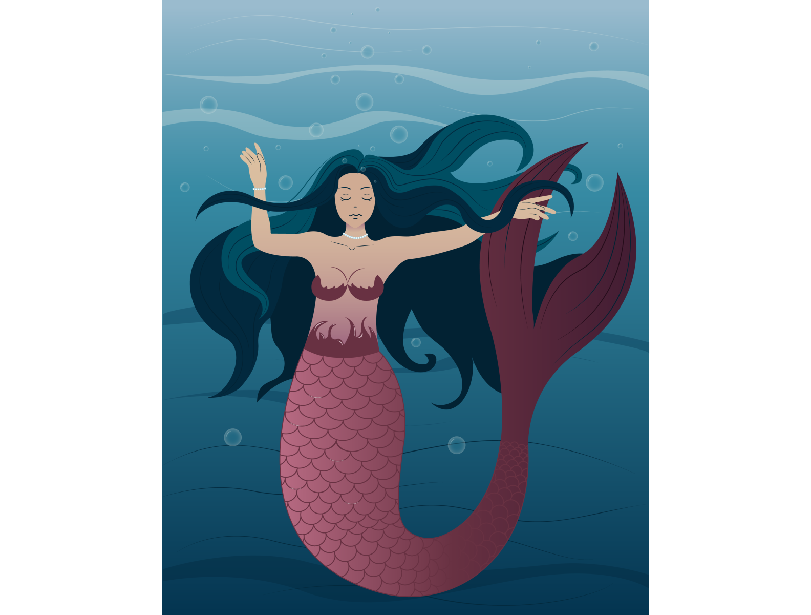 Mermaid by Maryia on Dribbble