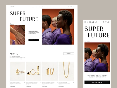 Jewerly online store PDPAOLA accessories brandindentity branding design ecommerce fashion figma graphic design inspiration jewerly minimalism online shop online store redesign typography ui ux uxuidesign webdesign webdesigner