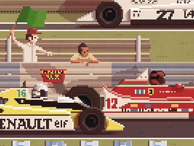 Scene #12: '1979' art digital f1 formula1 painting pixelart pixelshuh