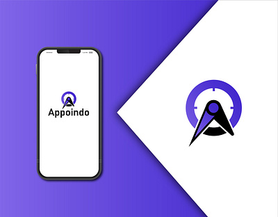 Appoindo App Logo Design app logo app logo design appointment logo graphic design logo logo design modern logo monogram logo