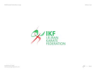 IRAN Karate Federation's logo 3d amirahmadfaraji branding design designer farajidesign federation flag graphic design illustration iran karate logo logo design nation