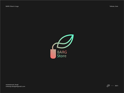 BARG Store amirahmadfaraji boutique branding color colorful design designer farajidesign flower graphic design illustration logo logodesign plant store ui vector