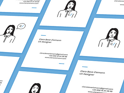 C / Business cards businesscards cartoonyourself selfpromotion square uxdesign