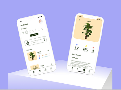 Plant care application app design icon ui ux