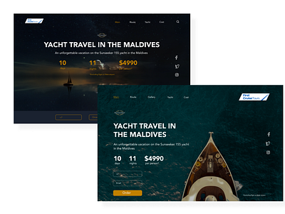 Yacht Travel First Screen