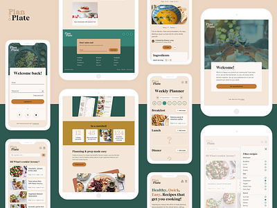 Responsive recipe web app