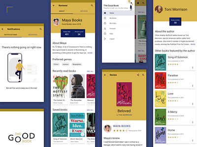 Native Mobile Book Review App android app design book reviews books ios material design mobil mobile native app ui ui design