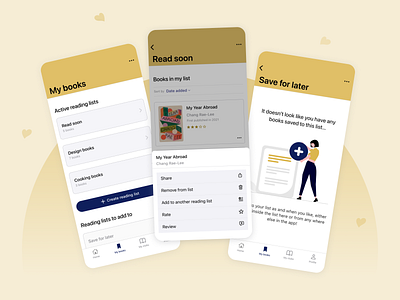Native Mobile Book Review App android app design book reviews books guidelines ios material design mob mobile native app ui ui design
