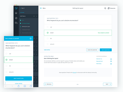 Classroom Quiz classroom learning mobile quiz responsive udacity ui web