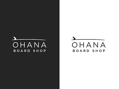 Ohana Board Shop! branding design graphic design logo mark shop surf visual
