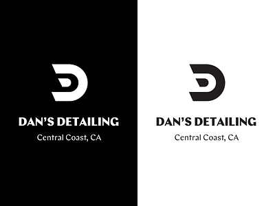 Dan's Detailing Identity branding identity logo typeface wordmark