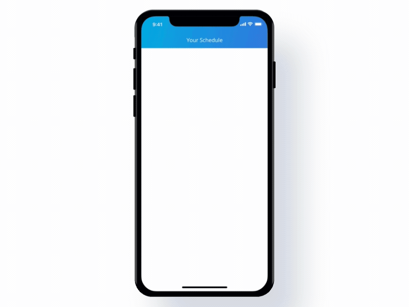 Student Scheduler animation iphonex learning mobile product design prototype schedule scheduler student udacity ui