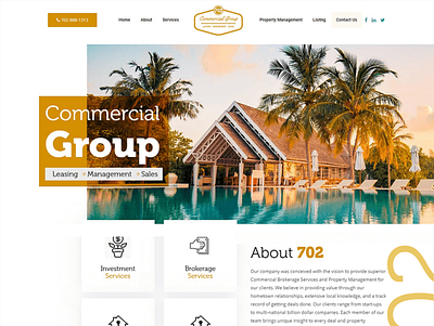 Resort Website branding