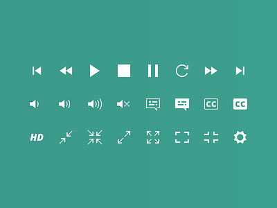Video Player Icons icons player video