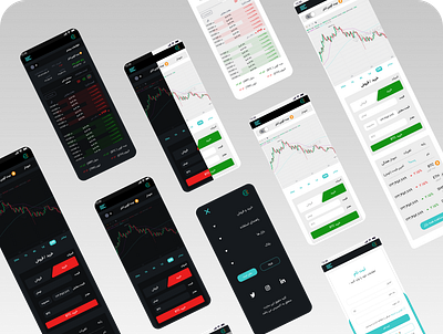 Exirex Exchange Buy or Trade Cryptocurrency Perisan binance bitcoin branding btc buy chart coin market crypto cryptocurrency dashboard eth ethereum exchange moblie app sell trade trading ui uiux ux