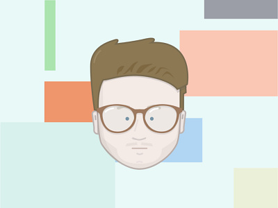 01 Routines avatar character glasses illustration pastel vector