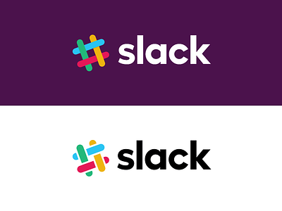 I loved the tilted hashtag, I want it back. branding clean logo minimal simplified slack