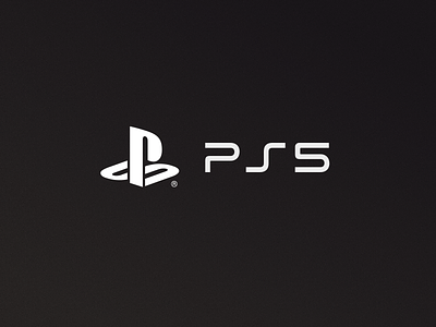 PS5 brand branding clean game gaming logo minimal playoff