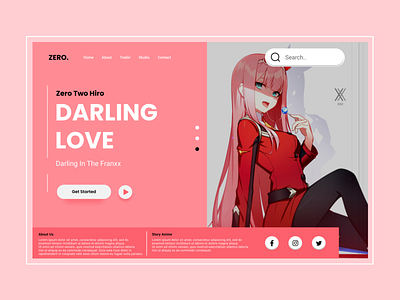 WebDesigns | ZERO. anime design ui web