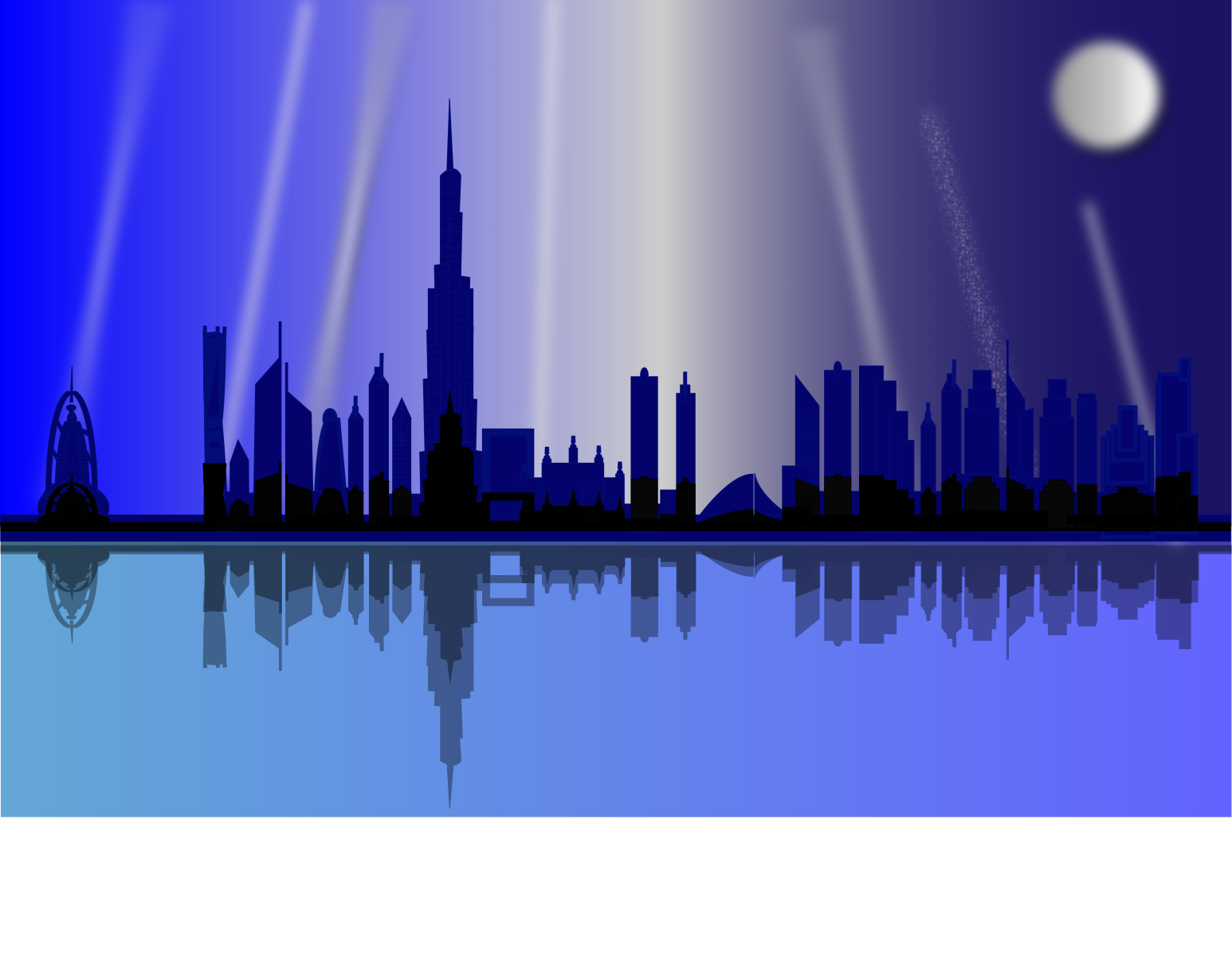 dubai city skyline by fba_designs on Dribbble