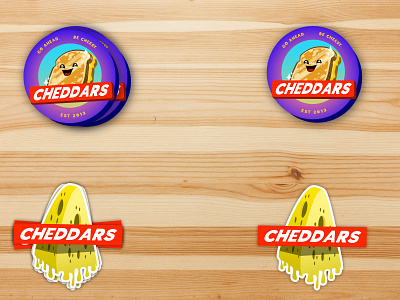 Sticker Designs For Cheddars characterdesign