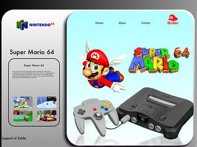 What If N64 did a landing page? Mario edition 64 landing page landing pages mario nintendo nintendo64 super mario supermario web page website