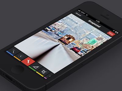 Snapseed Redesign app colorful flat google iphone 5 nav bar photo editing snapseed ui