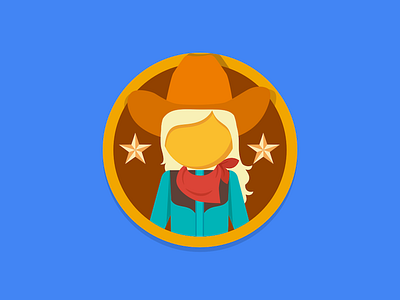 Texas State Badge badge character cowgirl google illustration lonestar maps pegman ten gallon hat texas