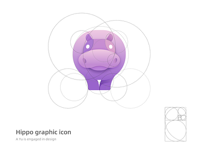 Pink and purple hippo animation branding graphic design logo motion graphics ui