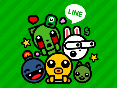 LINE STICKERS 2d bold characters duck ducky emotions line store vector