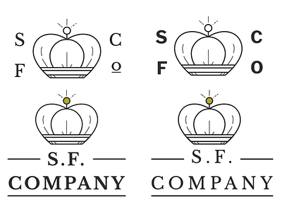 Unused Logo baskerville crown gold illustration logo logo design