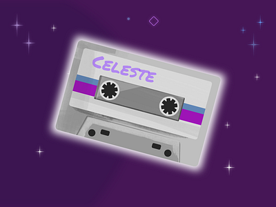 Celeste Cassette affinity designer cassette celeste illustration mixtape nintendo vector
